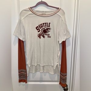 Free People Seattle combo For the love of geo twofer sz m